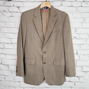 Brooks Brothers 1818 Madison Saxxon Tan Wool Blazer USA Size 39R Single Vent